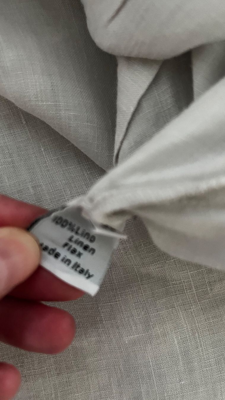 Rosso35 Tops: ROSSO35: hellgraues weites Leinentop – Gebraucht aus Zürich von ann_ngp7 2