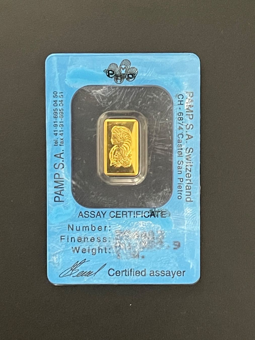 Pamp Metalli preziosi: Goldbaren 1g Pamp Swiss – Nuovo e nell'imballaggio originale da Untersiggenthal venduto da byiggy 1