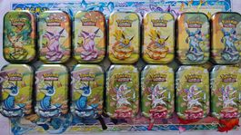 14 Prismatic Evolutions Mini Tins - Leer/Empty