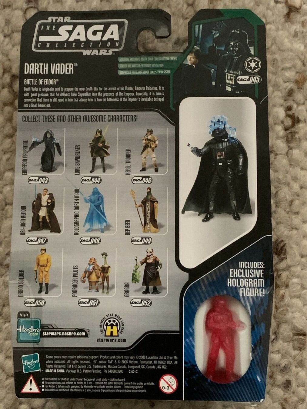 Hasbro Spielzeuge: Star Wars The Saga Collection 045 - Darth Vader Endor – Neu und originalverpackt aus Gimel von marchaux2006 1