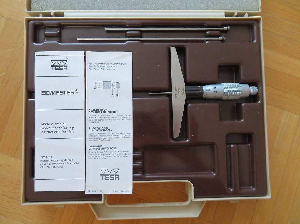 Tesa Mesurer: Tiefenmessschraube - Mikrometer von TESA 0-75mm – D'occasion à Wetzikon ZH par Nicki6