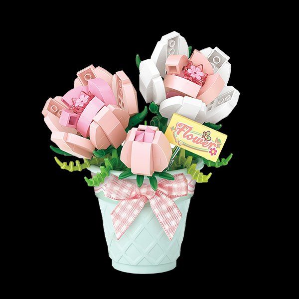 Kit di costruzioni: Blume im Topf: Flower / Mini-Bausteine – Nuovo e nell'imballaggio originale da Meisterschwanden venduto da Bigi1 1