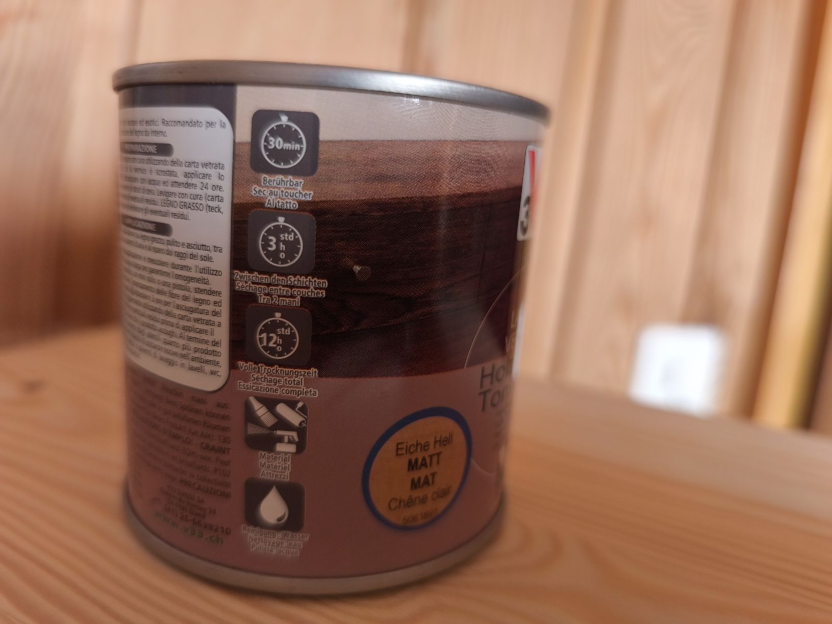Peintures: Lack Vernis Holzfarbe Eiche Hell MATT – Neuf (Voir description) à Rickenbach LU par mblrstaurtin 2