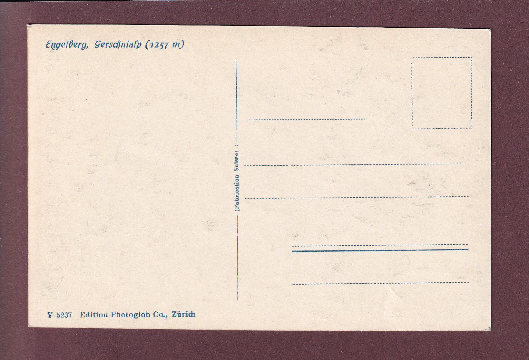 Cartoline postali: Engelberg - GERSCHNIALP - Kühe - 1927 – Usato da Pully venduto da nicecards 1