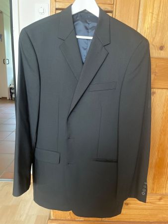 Herren Anzug Sakko mit Weste schwarz, fabrikneu