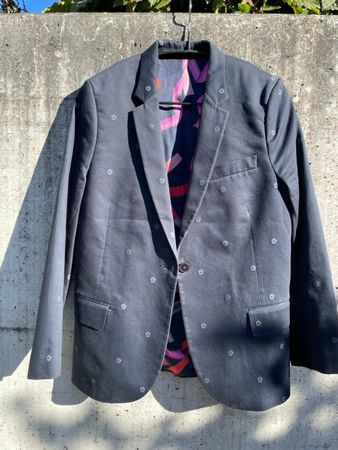 Paul  Smith Anzug mit Blume blau