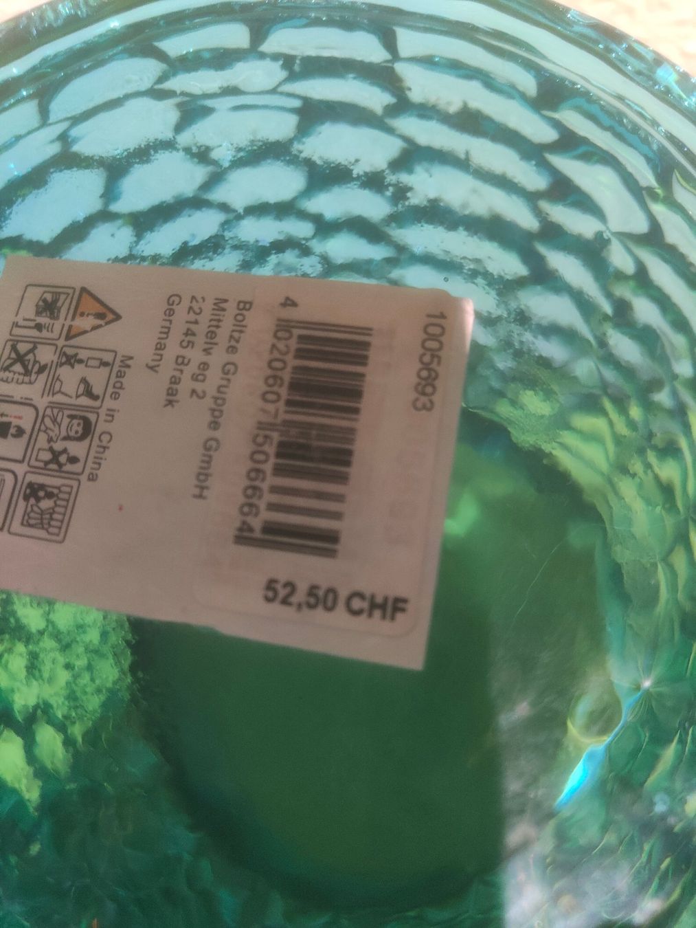 Vasi & Recipienti: BOLTZE Glas Vase Blau mit Zaundraht muster – Nuovo (secondo la descrizione) da Reichenburg venduto da eichblatt 2