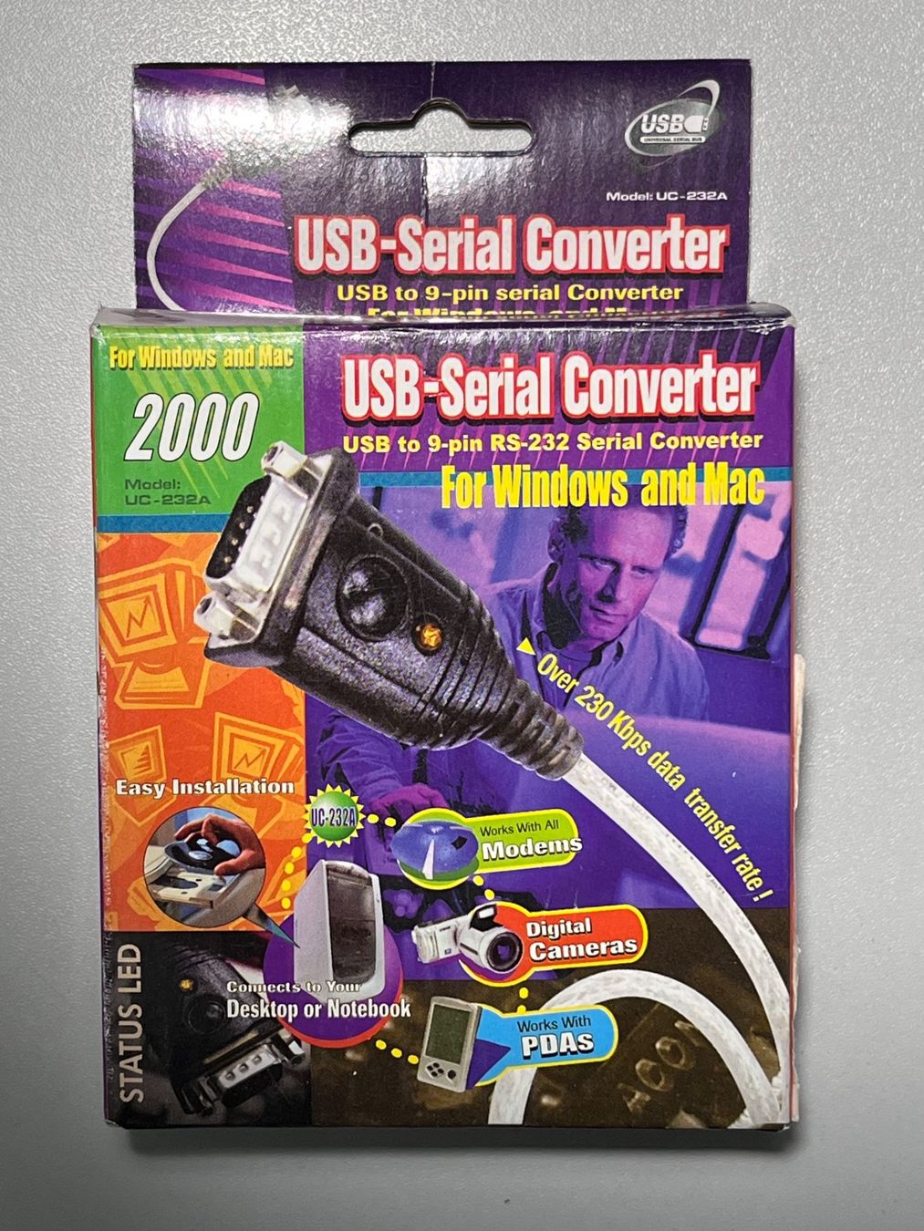 Konverter: USB-Serial Converter / Model: UC-232A – Gebraucht aus Richterswil von Aep