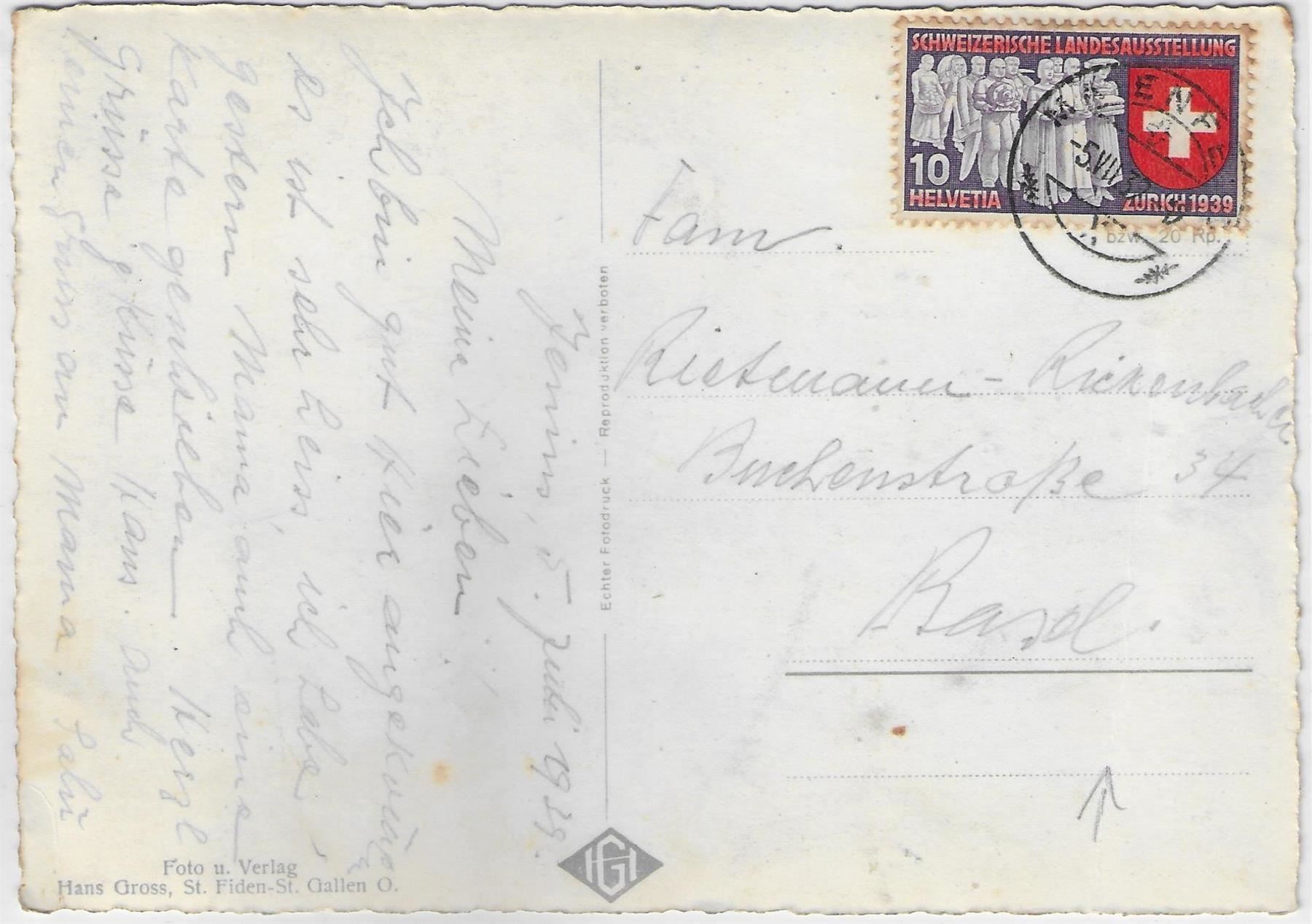 Cartoline postali: Jenins - Generalansicht – Usato da Ettingen venduto da Kartenplanet 1