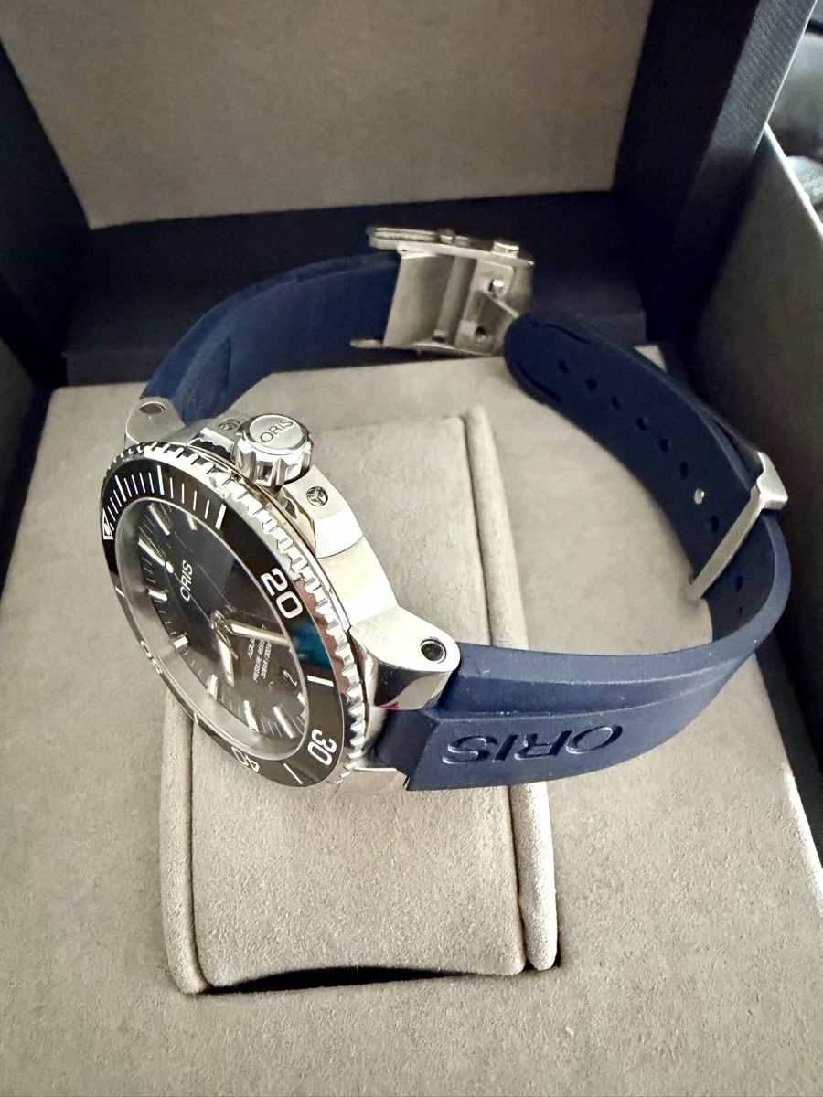 Oris Orologi: Oris Aquis blau 43.5mm – Usato da Uetendorf venduto da Musig-Giu 1