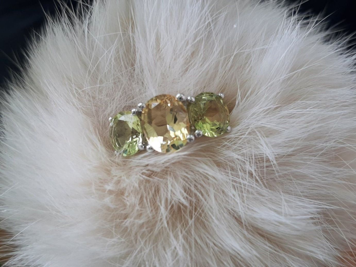 Anelli: Ring 18K Weissgold mit Citrinen – Usato da Volketswil venduto da ronbons 2