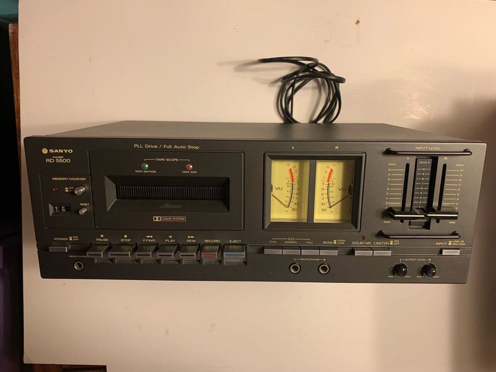 Sanyo RD 5370 Micro-Processor Stereo Cassette Deck (AS IS) (1979