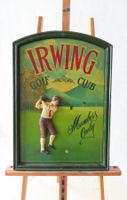 Holzschild Irwing Golf Club