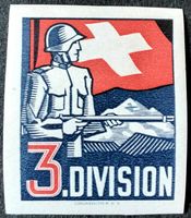 Soldatenmarke 2.WK, 3. Division, geschn, Wi Kdo 26-2