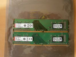 2x 4GB DDR4 2400 Kingston für PC HP, DELL, Lenovo etc