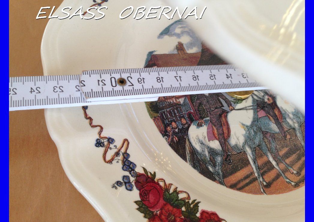 Piatti: Grosse Etagere mit Obernai Elsass Gedeck – Usato da Subingen venduto da ArtBead 7