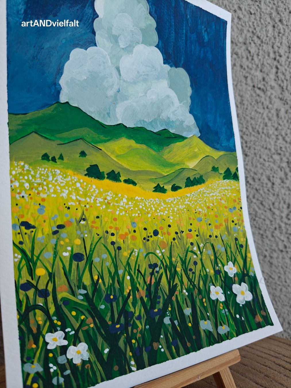 Dipinti: Gemälde Acryl, Landschaft – Nuovo e nell'imballaggio originale da Winterthur venduto da GDaniela 2