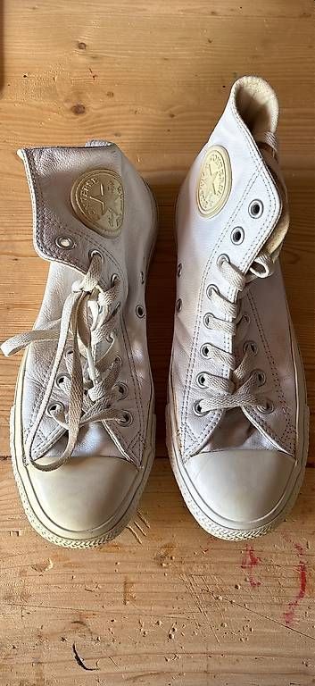 Converse Scarpe da uomo: Converse All Star Leder weiss – Usato da Bern venduto da geronimo028