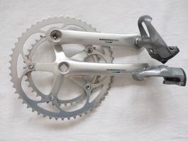 Kurbel Set 170mm Shimano 600 Tricolor OHNE Pedale