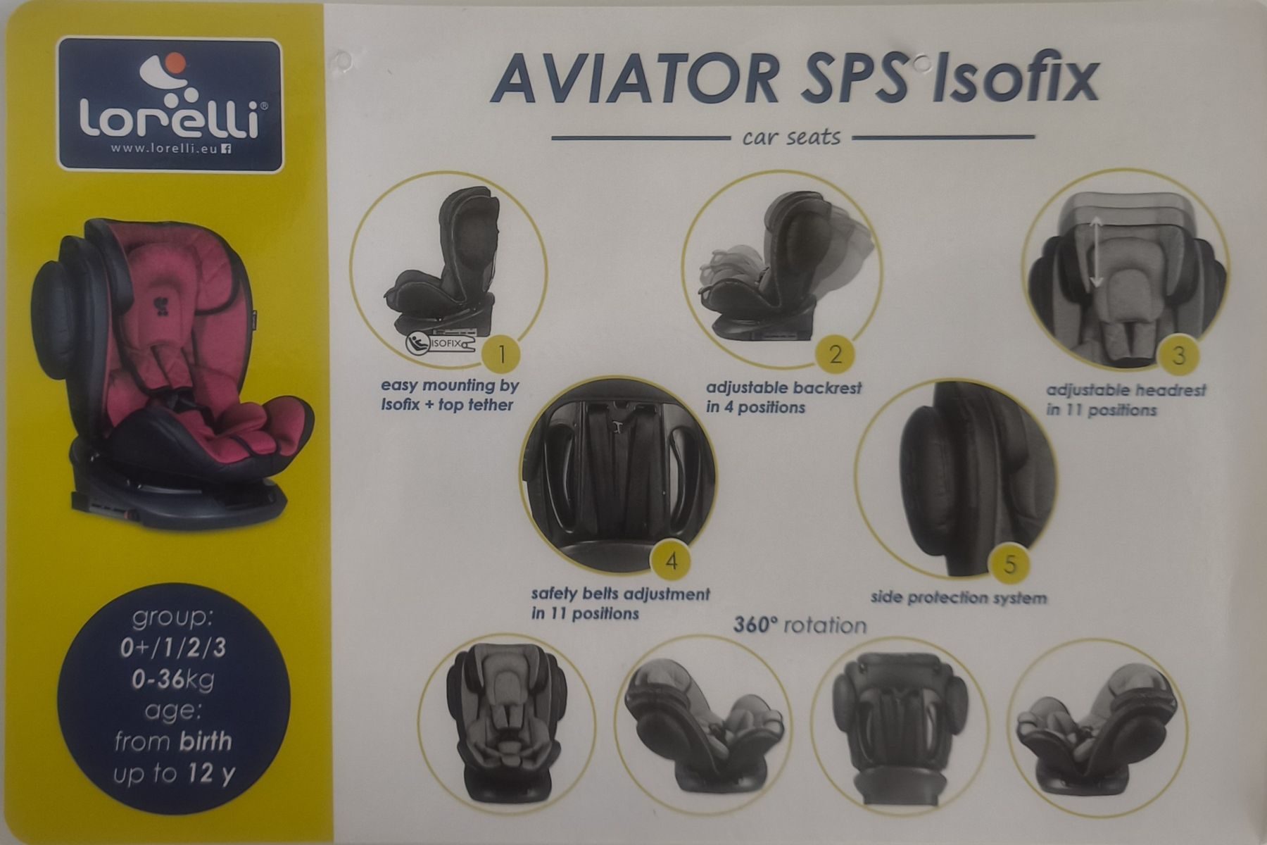 Auto-Kindersitze: Lorelli Kindersitz mit isofix – Gebraucht aus Murten von pla_j9qh 5