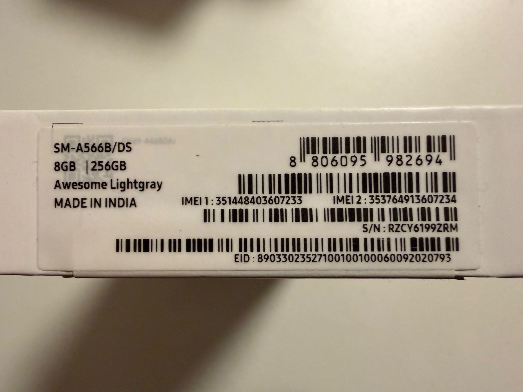 Samsung Portables: Samsung A56 5G 256GB Awesome Lightgray – Neuf avec emballage d'origine à Nussbaumen AG par lsd_vdf8 2