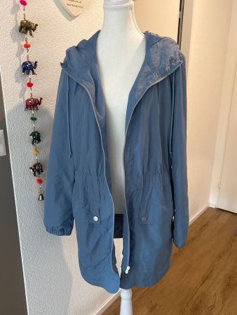 Damen Kapuzenübergangsjacke blau von Stree One Gr. 42