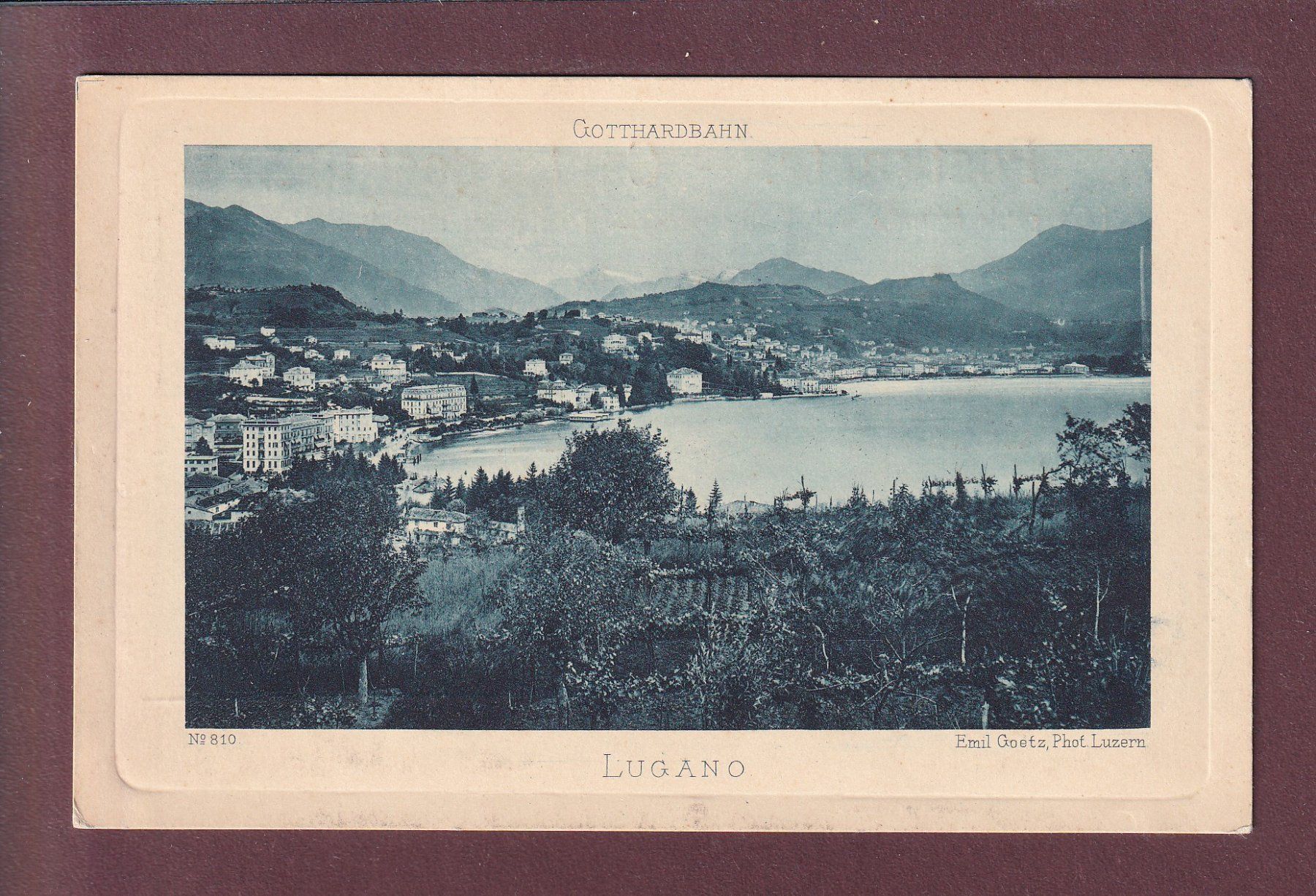 Ansichtskarten: LUGANO – Gebraucht aus Pully von nicecards