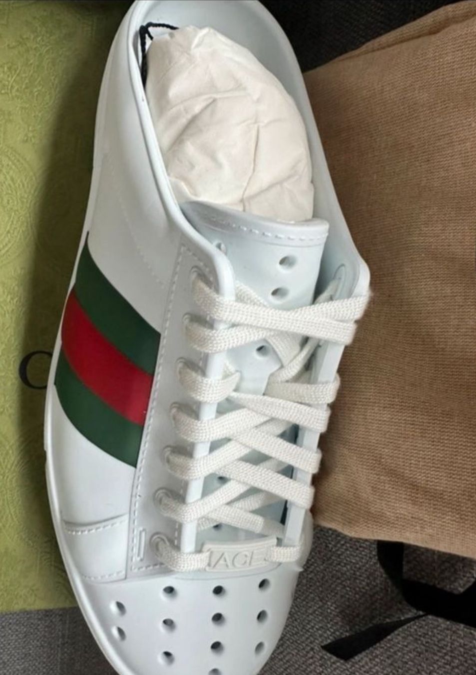 Gucci Damenschuhe: New Gucci Authentic clogs flip flop / Gummimules "ace Sabot" – Neu und originalverpackt aus Zürich von sel_tvq7 1