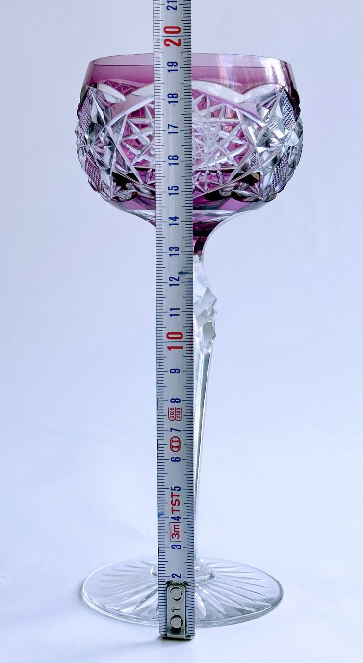 Verres: Antikes Kristall-Weinglas mit Amethyst-Farbe – Neuf (Voir description) à Dübendorf par Smisbox 4