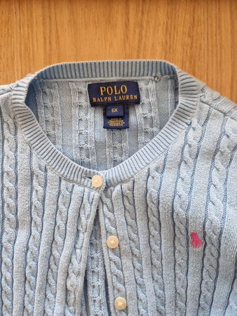 Polo Ralph Lauren Strickpullover, Grösse 6X, Hellblau