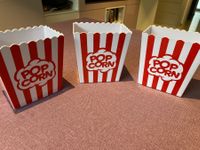 3 Popcorn Behälter. Wiederverwendbar! Original aus den USA