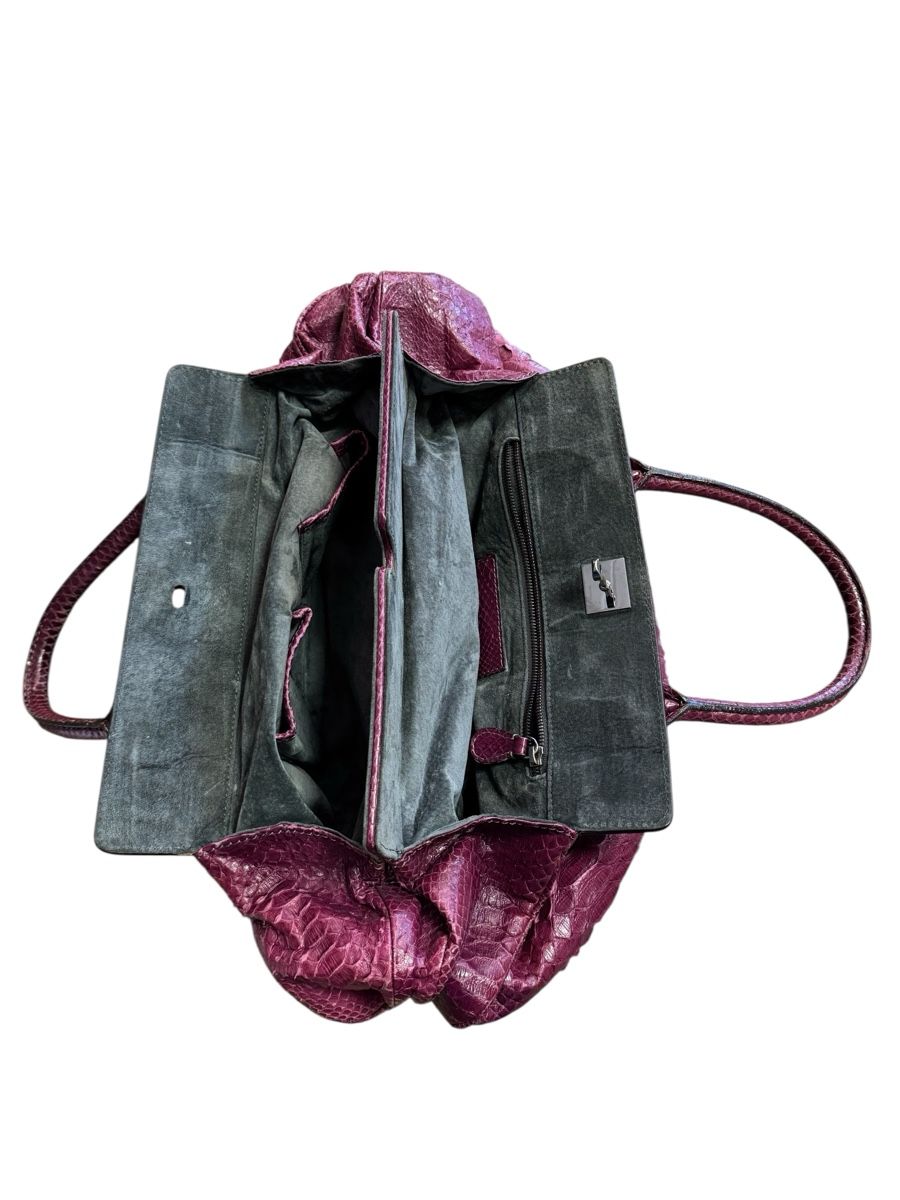 Sacs femmes: Zagliani Python Bag - seltene, purpurrote Handtasche! – D'occasion à Zürich par Finesse54 7