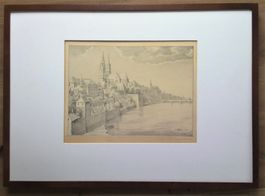 Niklaus Stöcklin Münster mit Rhein
