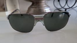Sonnenbrille Aviator Pilotenbrille Herren Silber Top Zustand