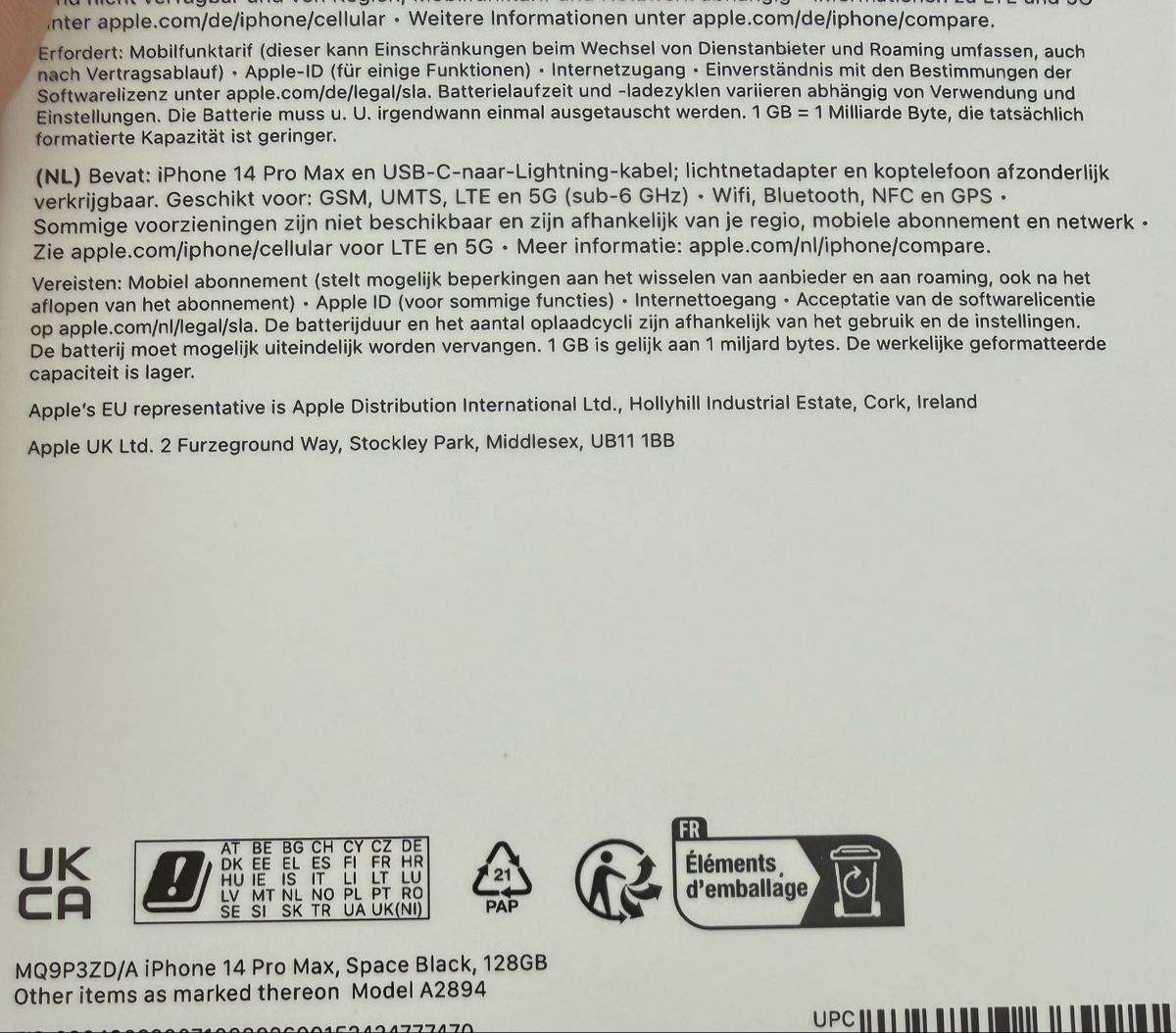 Apple Handys / Smartphones: iPhone 14 Pro Max, Space Black, 128GB – Gebraucht aus Kreuzlingen von boriqua01 4