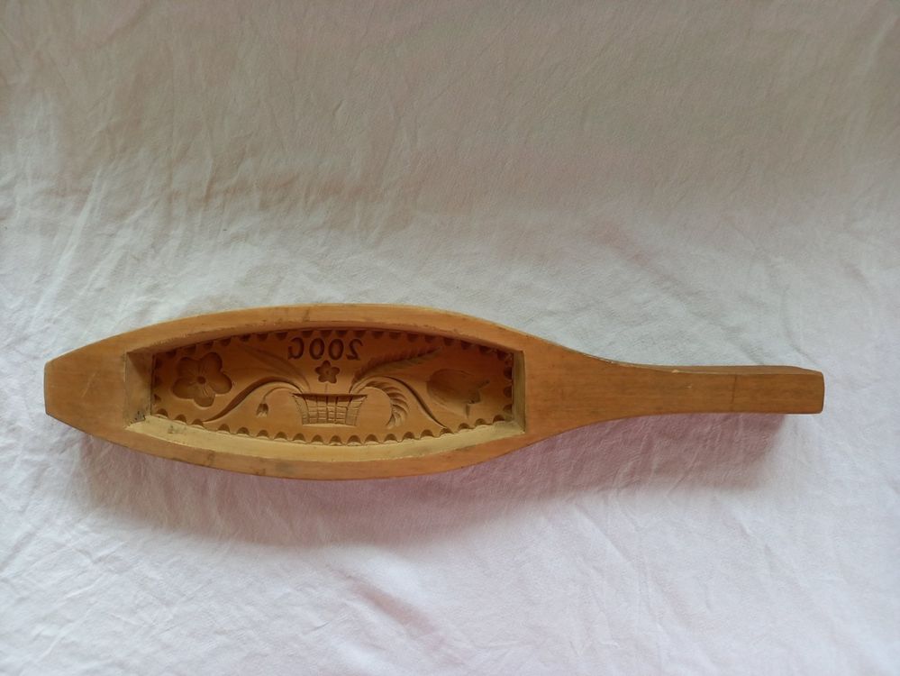 Ancien Moule à Beurre en Bois Sculpté Swiss Made (Neu (gemäss