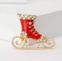 Brosche Schlittschuh (Weihnachten)
