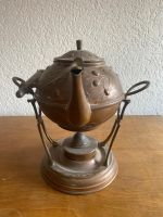 Kupfer Teekanne mit Rechaud