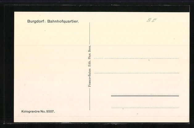 Cartoline postali: AK Burgdorf, Bahnhofquartier – Usato da Berlin venduto da bartko-reher 1