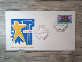 TR47 Enveloppe + Timbre Luxembourg 1969