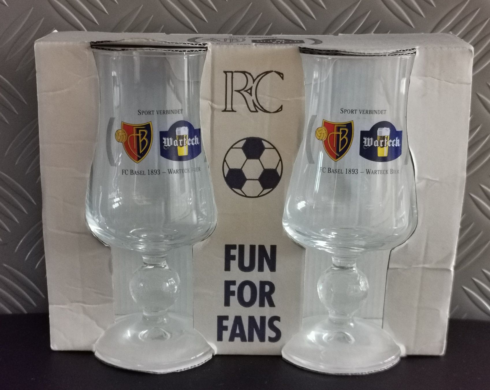 Gläser: FC Basel 1893 Biergläser Set 2 Stück NEU – Neu und originalverpackt aus Emmenbrücke von Herzog07 7