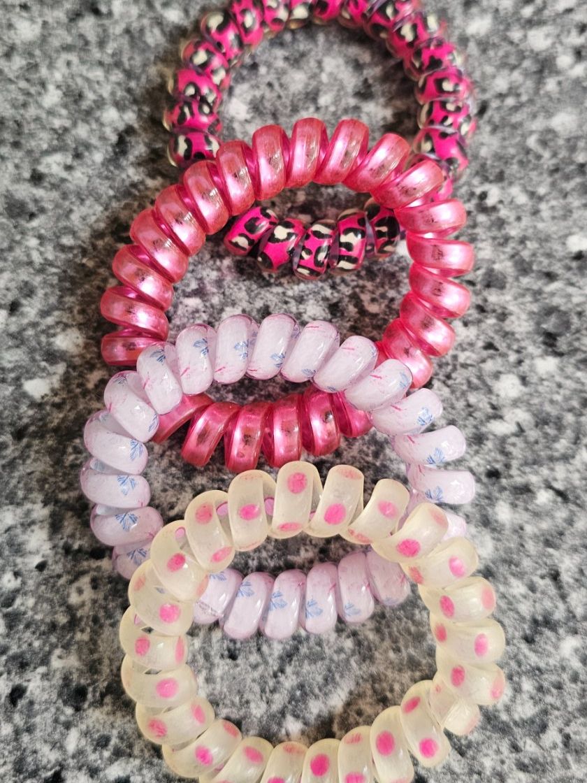 Accessori per capelli: 4 Haargummi/ Spiral – Nuovo (secondo la descrizione) da Geuensee venduto da jes_9xyk