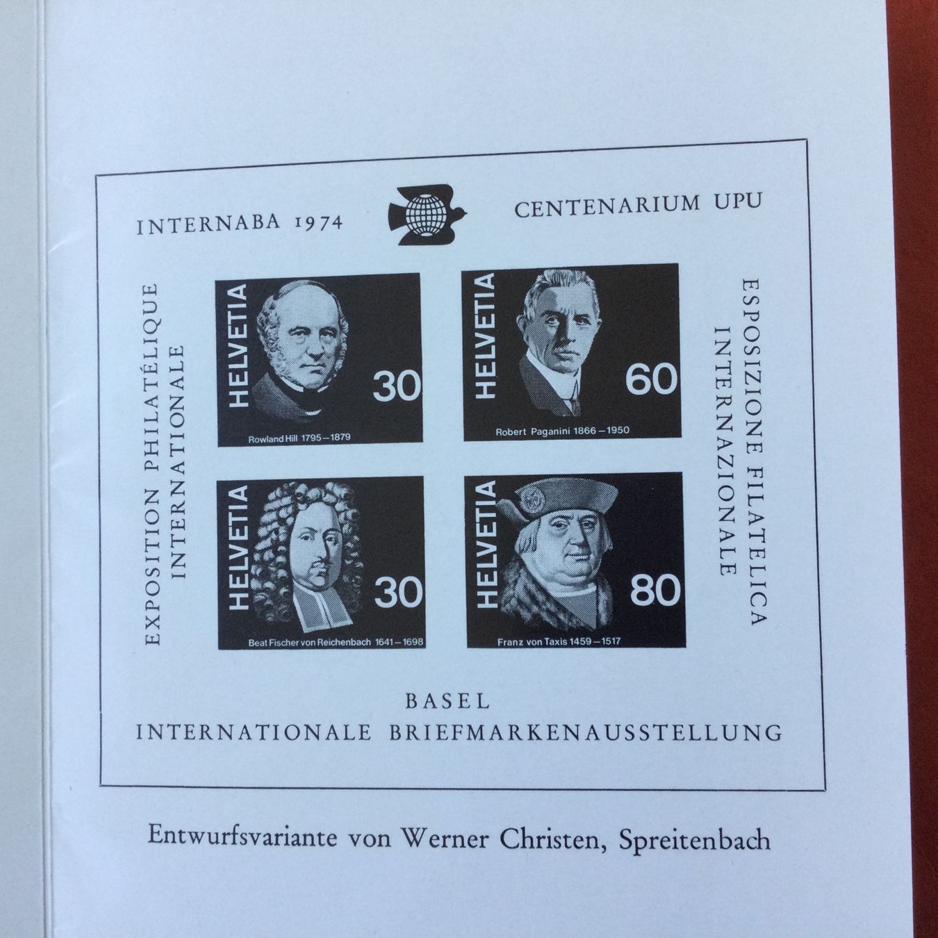 Tutti i francobolli: W50 Internaba-Block mit Entwurfsvariante Basel 7.-16.6.74 – Usato da S. Pietro venduto da bro_jjl9 2