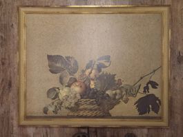Gerahmte Reproduktion des Canestra di Frutta von Caravaggio