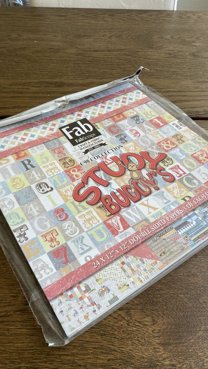 Papier: FabScraps Papier "Study Buddy's" C98 Collection,Neu Papier – Neuf avec emballage d'origine à Hochwald par _biene_ 9