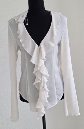 Stradivarius Bluse mit Rüschen, Grösse M,Neu mit Etiketten