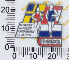 Pin Davoser Nachtlauf Kinderrennen 1995, Sponsor SBG
