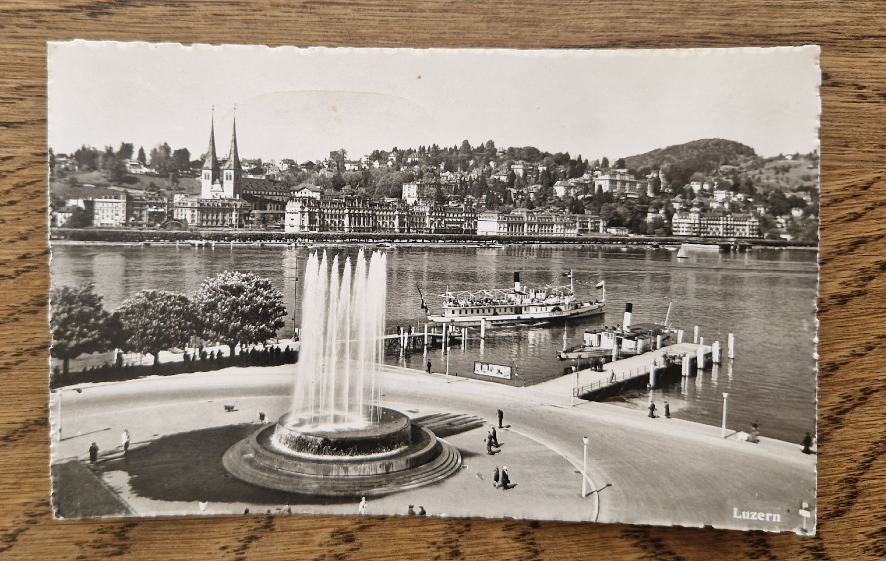 Cartoline postali: Wagenbachbrunnen, Stempel Schweizer Heilbäder, 1942 – Usato da Ebikon venduto da Donar50