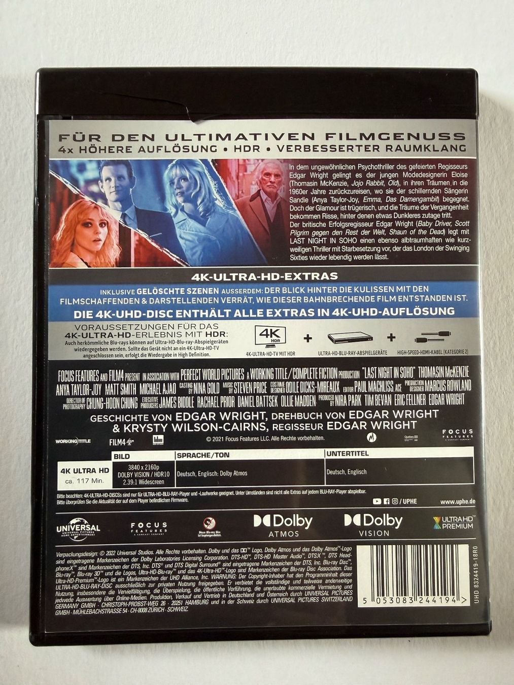 Alle DVDs: 4K UltraHD Blu-Ray Last Night in Soho – Gebraucht aus Gasel von Alter_Ego 1