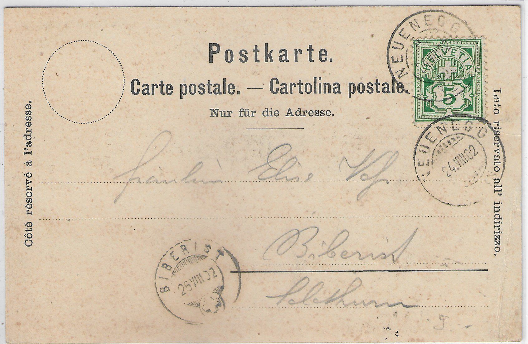 Cartoline postali: Gruss aus Neuenegg – Difettoso da Ettingen venduto da Kartenplanet 1
